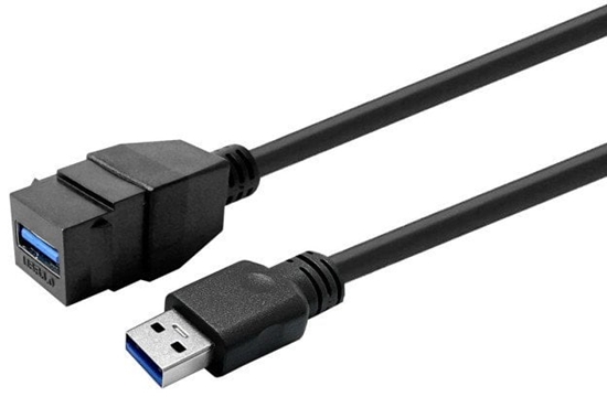 Picture of VivoLink Keystone Black USB3.0 A-Female to A-Male (PROKEYUSB3AFM5B)