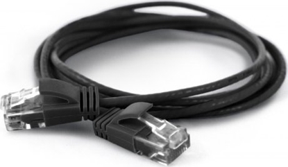 Attēls no Wantec wW patch cable CAT6A round 2.8mm UTP black 1.0m (7313)