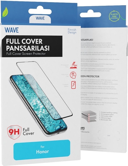 Picture of Wave Full Cover Tempered Glass, Honor X6a / X6b, Black Frame