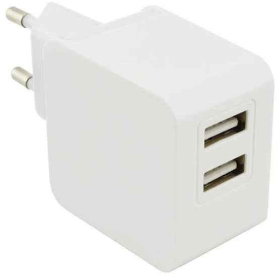 Picture of Wave wall charger 2 x USB, 17W, white