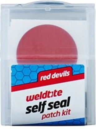 Attēls no Weldtite atki do dtek zestaw RED DEVILS SELF SEAL PATCH KIT 6 x atki samoprzylepne pudeko 20 szt. (WLD-01021)