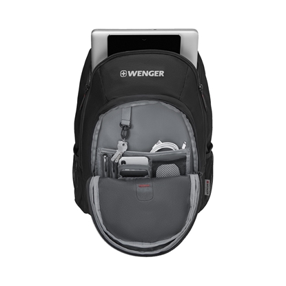 Picture of WENGER MARS 16" LAPTOP BACKPACK WITH TABLET POCKET Black / grey