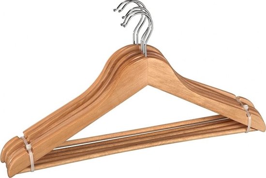 Изображение Wenko wieszaki na ubrania Eco45 x 23,5 cm drewno naturalne 5 sztuk