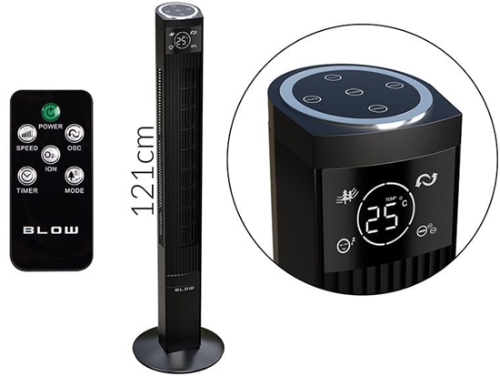 Picture of Wentylator  kolumnowy XXL 125cm 90W CZARNY