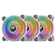 Attēls no Wentylator - Riing Quad 12 RGB Radiator Fan TT Premium Edition 3pack Biały