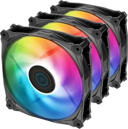 Attēls no Wentylator Iceberg IceGALE Lightning ARGB 120 mm 3-pack (IG12LT-B3A)