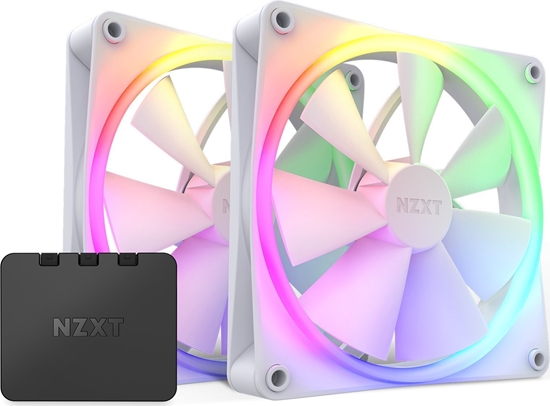 Picture of Wentylator Nzxt F140 RGB 2-pack + Hub (RF-R14SF-W1)