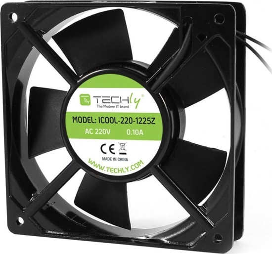 Picture of Wentylator Techly 120x120x25 220V AC aluminiowy (ICOOL-220-1225Z)