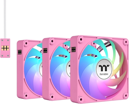 Изображение Thermaltake CT140 EX Reverse Fan Pink 3 Pack ARGB Sync
