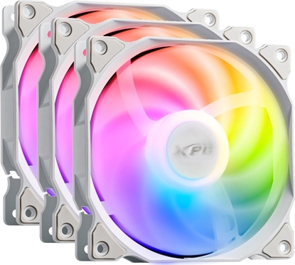 Attēls no Wentylator XPG Vento 120 ARGB PWM Biay 3-pack (VENTO120ARGBPWM3C-WHCWW)