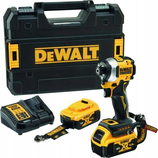 Picture of Wiertarko-wkrtarka Dewalt DEWALT ZAKRTARKA UDAR.18V DCF850P2T 208Nm 2x5,0Ah TSTAK LANYARD READY