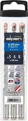 Picture of Wierto Alpen Alpen SDS+ F4 Box 3 pcs. 5-6-8x1 60