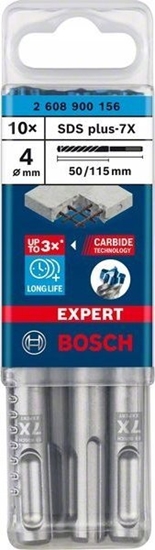 Picture of Wierto Bosch Bosch Expert hammer drill SDS-plus-7X, 4mm, 10 pieces (working length 50mm)