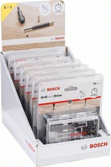 Picture of Wierto Bosch ZESTAW KOCÓWEK WKRCAJCYCH + WIERTA 20SZT.