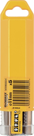 Изображение Wierto Dewalt do metalu kobaltowe walcowe 11mm 5szt. (DT4945)