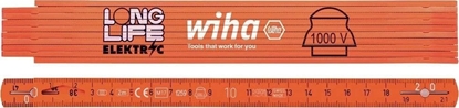 Attēls no Wiha Elektriker Gliedermaßstab Longlife 2 m metrisch