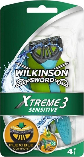 Изображение Wilkinson Sword MASZYNKI JEDNOCZCIOWE XTREME3 SENSITIVE /3+1 szt.