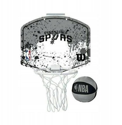 Picture of Wilson NBA Team San Antonio Spurs Mini Hoop WTBA1302SAN szary One size