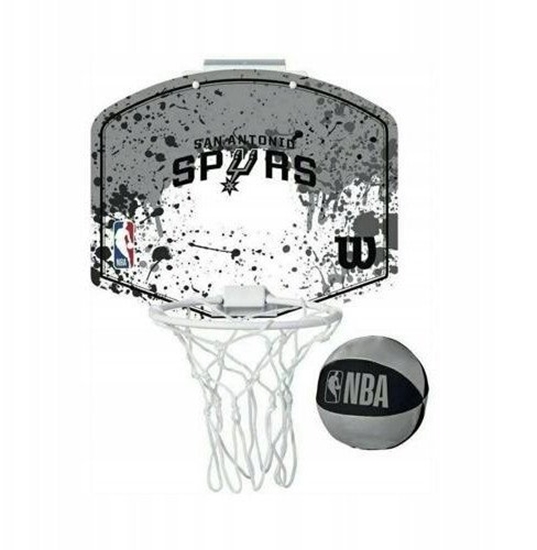 Picture of Wilson NBA Team San Antonio Spurs Mini Hoop WTBA1302SAN szary One size