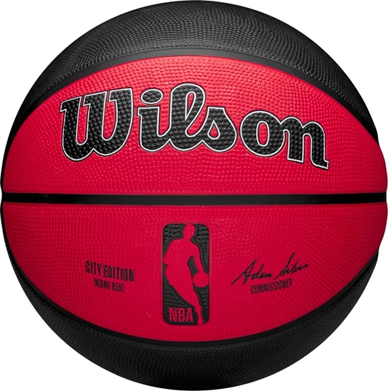 Picture of Wilson Wilson NBA Team City Edition Miami Heat Out Ball WZ4024216XB Czerwone 7