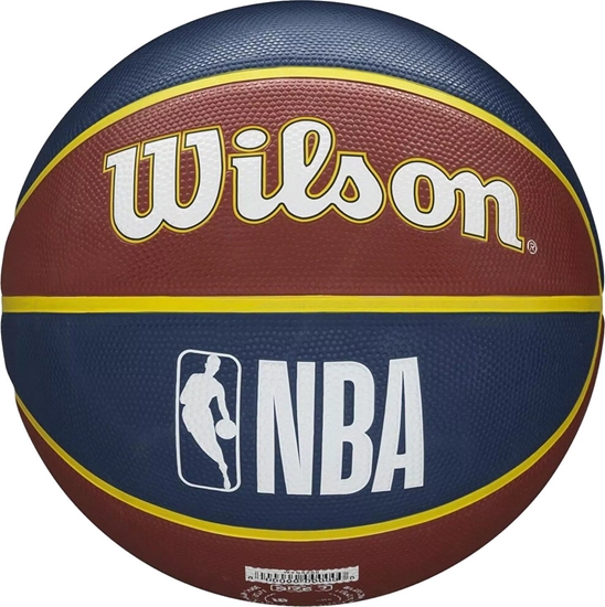 Изображение Wilson Wilson NBA Team Denver Nuggets Ball WTB1300XBDEN Brzowe 7