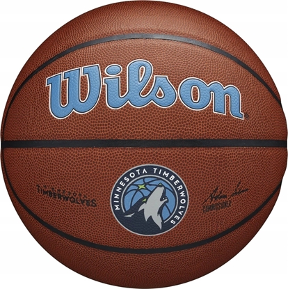 Picture of Wilson Wilson Team Alliance Minnesota Timberwolves Ball WTB3100XBMIN Brzowe 7