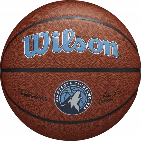 Picture of Wilson Wilson Team Alliance Minnesota Timberwolves Ball WTB3100XBMIN Brzowe 7