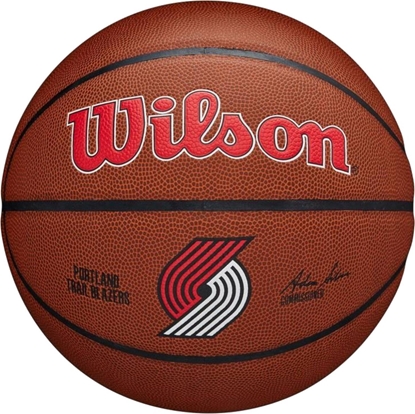 Picture of Wilson Wilson Team Alliance Portland Trail Blazers Ball WTB3100XBPOR Brzowe 7