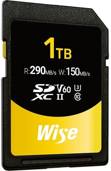 Picture of Wise SDXC UHS-II V60         1TB R:290MBs / W:150MBs  WI-SD-S1024