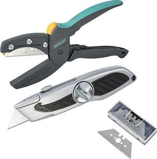 Изображение Wolfcraft Zestaw do cicia (noyce + nó + ostrza trapezowe)