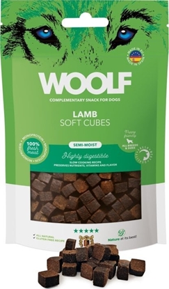 Attēls no WOOLF  Przysmak dla psa Woolf Soft Cubes Lamb Monoprotein 100g