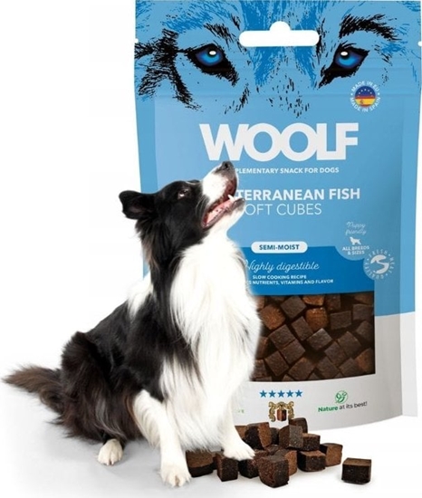 Изображение WOOLF  WOOLF - Soft Cubes Mediterranean fish przysmak dla psa 100g