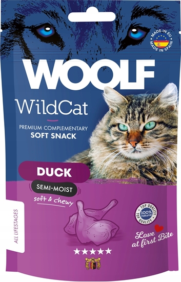 Picture of WOOLF WILDCAT przysmak KOT 50g SOFT       SNACKS DUCK