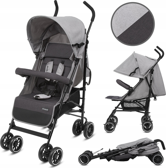 Picture of Wózek Kidwell KIDWELL WÓZEK PARASOLKA NELLI GRAY/GRAPHITE 5901130105243