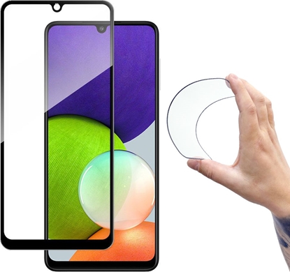 Изображение Wozinsky Wozinsky Full Cover Flexi Nano folia szklana szko hartowane z ramk Samsung Galaxy A22 4G czarny