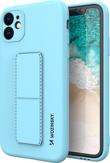 Picture of Wozinsky Wozinsky Kickstand Case elastyczne silikonowe etui z podstawk iPhone 12 mini jasnoniebieski