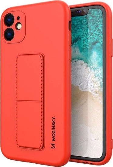 Picture of Wozinsky Wozinsky Kickstand Case elastyczne silikonowe etui z podstawk Samsung Galaxy A32 4G czerwony