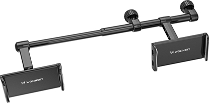 Attēls no Wozinsky Wozinsky podwójny uchwyt na telefon do samochodu na zagówek czarny (WTHBK1)