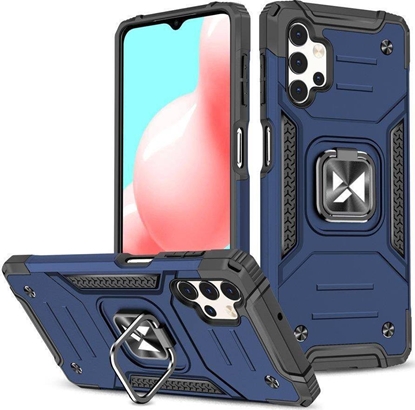 Attēls no Wozinsky Wozinsky Ring Armor pancerne hybrydowe etui pokrowiec + magnetyczny uchwyt Samsung Galaxy A73 niebieski