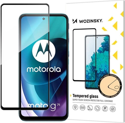 Изображение Wozinsky Wozinsky super wytrzymae szko hartowane Full Glue na cay ekran z ramk Case Friendly Motorola Moto G71 5G czarny