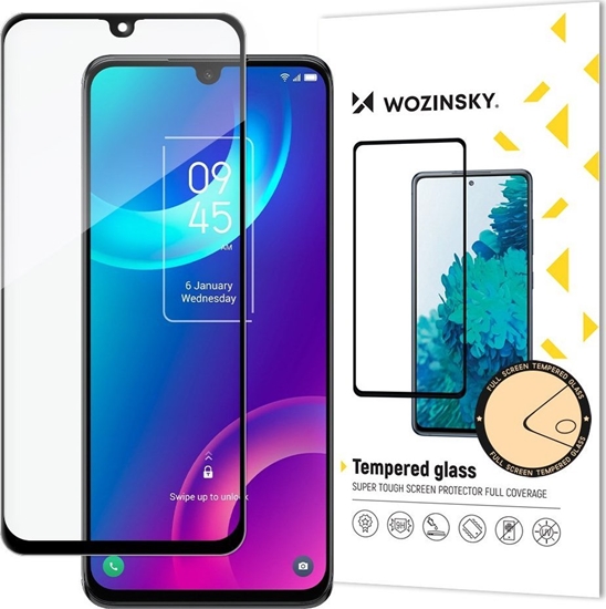 Picture of Wozinsky Wozinsky super wytrzymae szko hartowane Full Glue na cay ekran z ramk Case Friendly TCL 30 Plus czarny