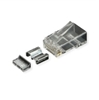 Picture of Roline Cat.6A (Class EA) Modular Plug, unshielded, for Solid/Stranded Wire, 10 pcs.