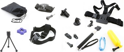 Picture of Xrec Zestaw Plaowy / Akcesoria Na Pla Do Kamer Sporotwych Gopro / Sjcam / Sony Action Cam / Tracer / Goclever / Manta / Overmax / Xiaomi / Aee Itd.