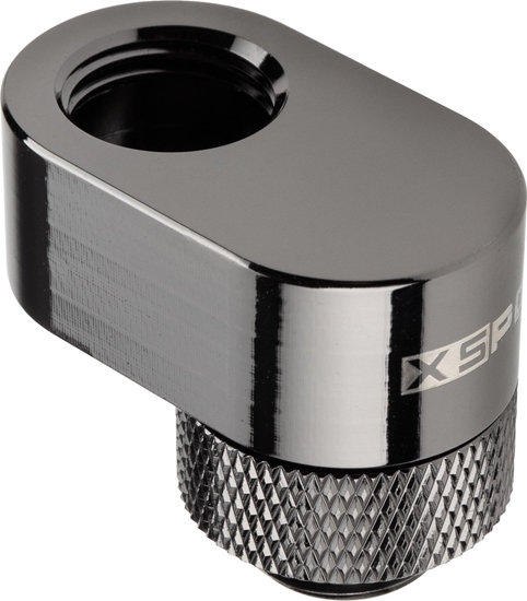 Picture of XSPC XSPC G1/4 Rotary 14mm Offset Fitting - Chrome schwarz
