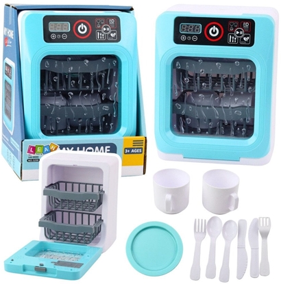 Attēls no Zabawkowa Zmywarka Do Naczy Dla Dzieci Naczynia Niebieska