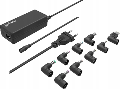 Picture of Zasilacz do laptopa Manhattan MANHATTAN Laptop-Netzteil 65W AC 9 Stecker