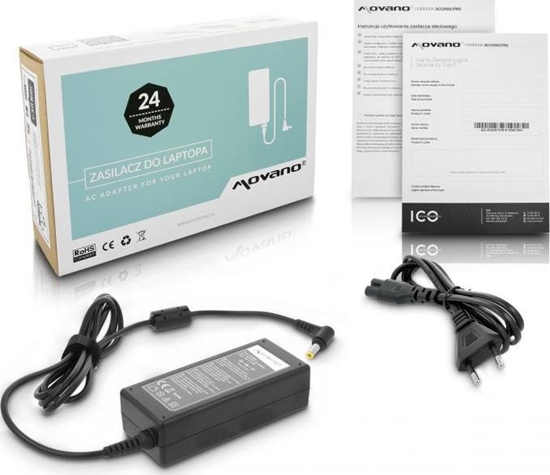 Picture of Zasilacz do laptopa Movano 65 W, 2.5 mm, 3.42 A, 19 V (ZZ/LIT19342)