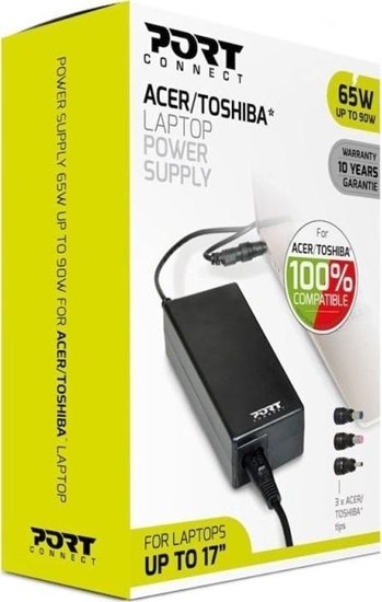 Picture of Zasilacz do laptopa Port Designs Port POWER SUPPLY 65 W - ACER/TOSHIBA - EU