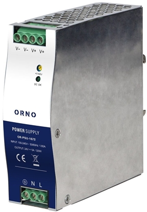 Picture of Zasilacz przemysowy, na szyn DIN, 24VDC, 5A, 120W, w metalowej obudowie