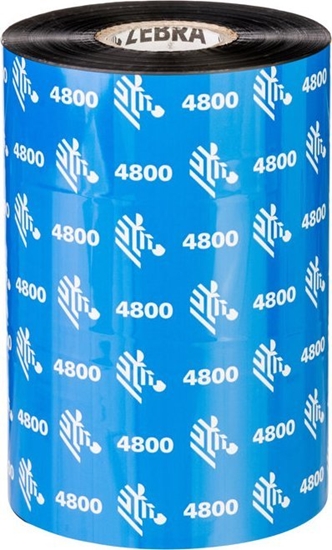 Picture of Zebra Resin Ribbon, 40mmx450m, 4800; Standard, 25mm core, 12/box